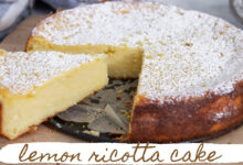 Ιταλική συνταγή για Cheesecake Ricotta Lemon